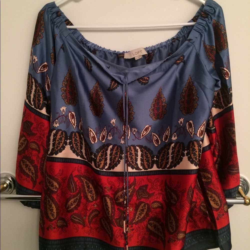 Off the shoulders silky top